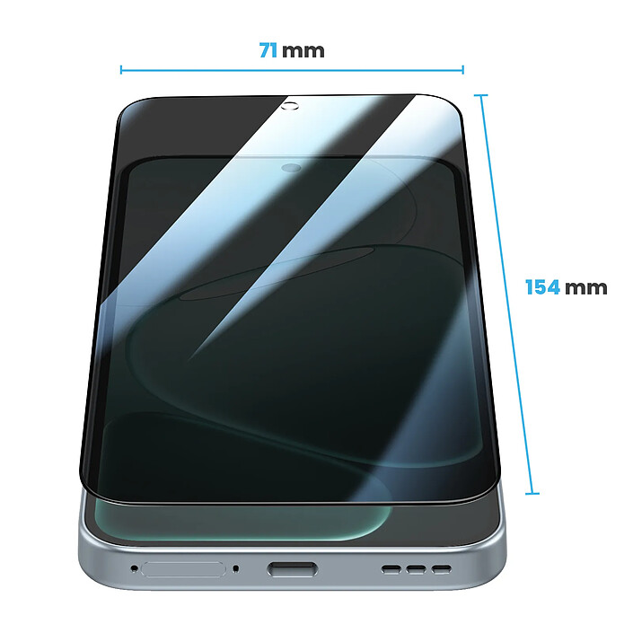 Avis Avizar Verre Trempé pour Oppo A6 Pro avec Filtre Anti-Espion