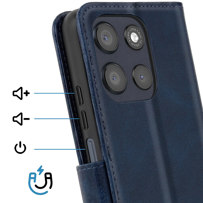 Avis Avizar Étui pour Moto G56 Folio Classique avec Fonction Support