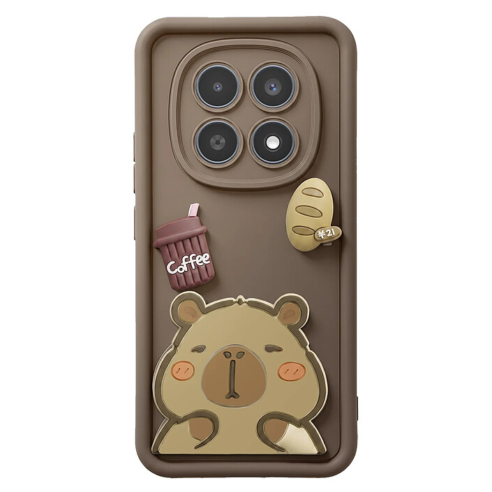 Avizar Coque pour Redmi Note 15 Pro 5G avec Motifs Capybara en 3D et Contour Surélevé