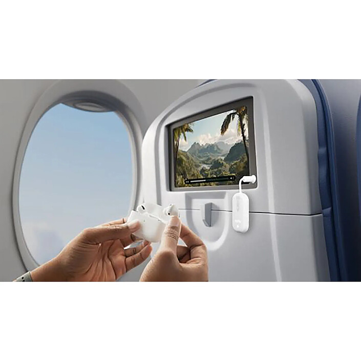 Avis Twelve south Adaptateur Audio Bluetooth avec Prise Jack 3.5mm Modèle AirFly Pro 2 Blanc / Transparent