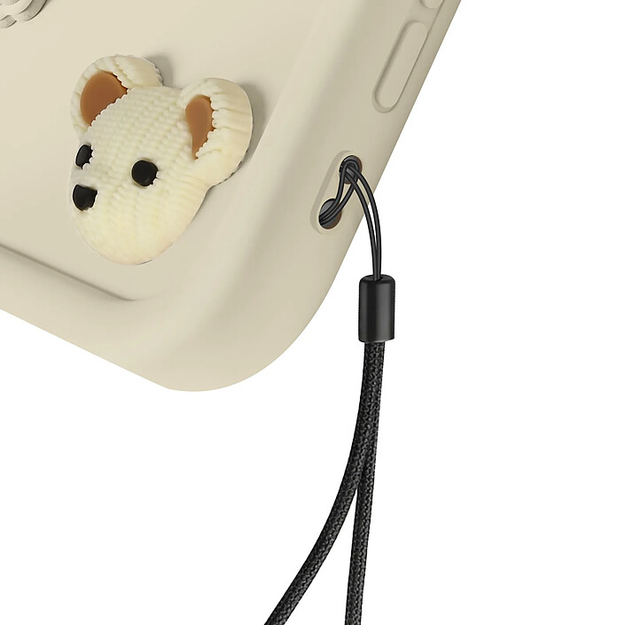 Acheter Avizar Coque pour iPhone 17 Pro Max Motifs Nounours Kawaii en 3D et Contour Surélevé