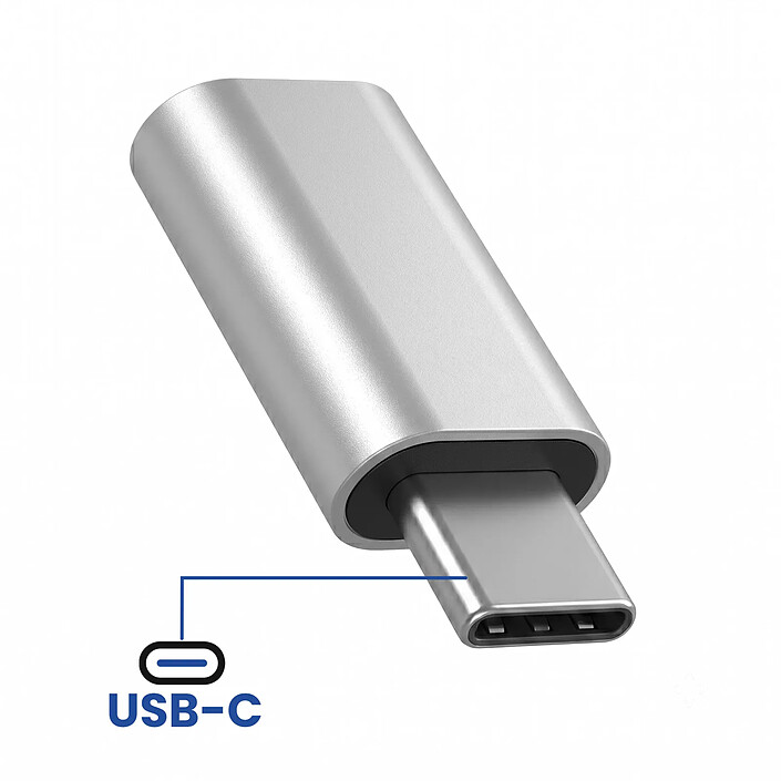 Acheter Blue Star Adaptateur Convertisseur OTG Micro-USB Femelle vers USB-C Mâle Argent