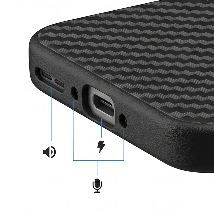 Acheter Abeel Coque pour Oppo Find X9 Compatible MagSafe / Qi2 Texturée Fibre de Carbone 6D Noir