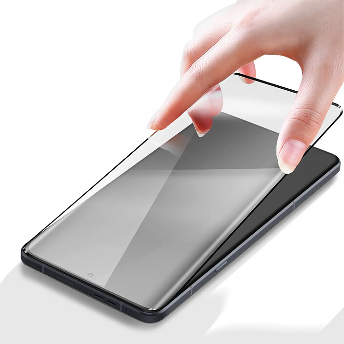 iMak Verre Trempé Incurvé pour Motorola Signature Protection Antichoc Noir / Transparent pas cher