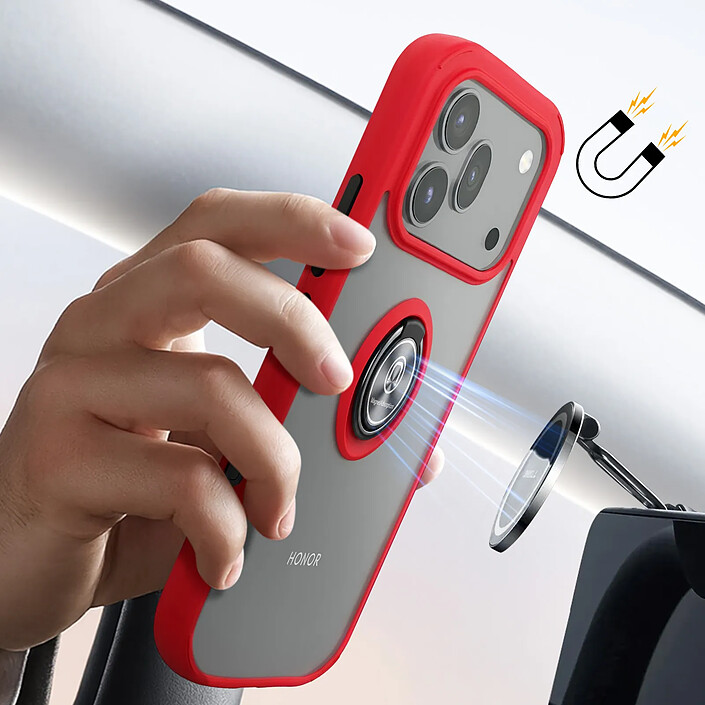 Avizar Coque pour Honor 600 / 600 Pro avec Support Anneau et Fixation Magnétique pas cher