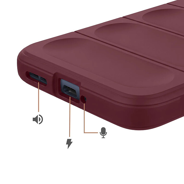 Avizar Coque pour Motorola Edge 70 Fusion avec Texture Relief en Silicone pas cher