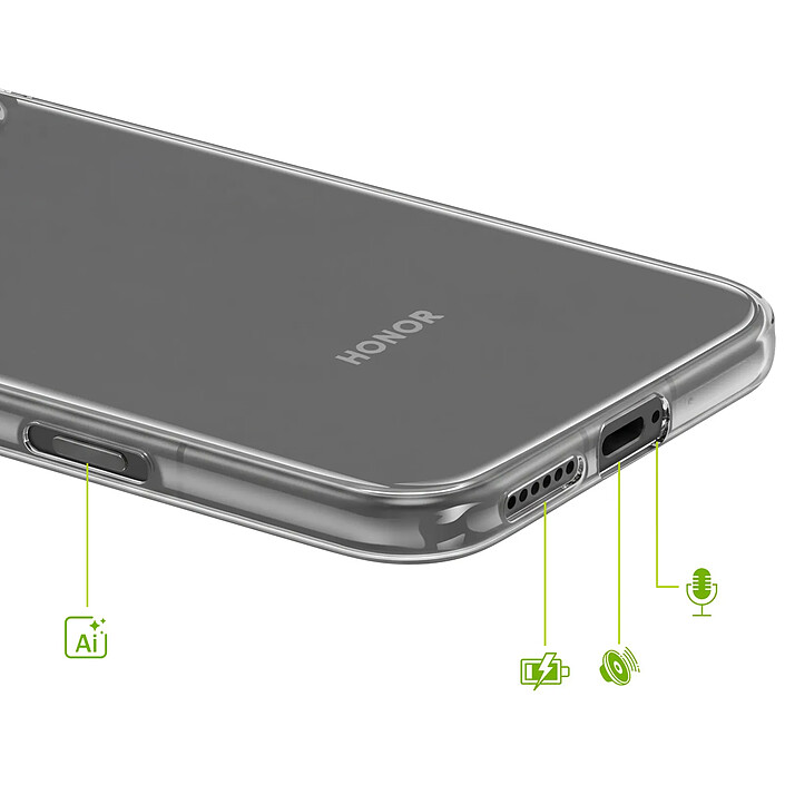 Acheter Mayaxess Coque pour Honor 600 avec Protection d'Écran en Verre Trempé Transparent