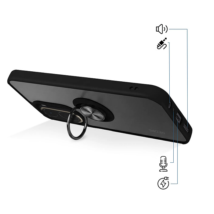 Avis Avizar Coque Anneau pour Xiaomi Redmi A7 Pro avec Bague Rotative Magnétiques
