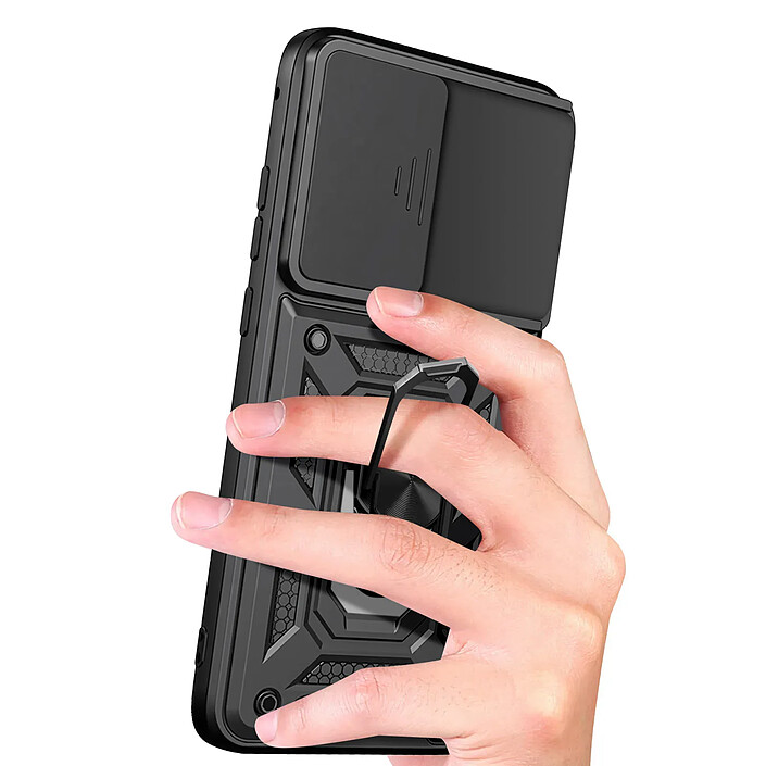 Avizar Coque pour Motorola Edge 70 Fusion avec Bague Support et Cache Caméra Coulissant pas cher