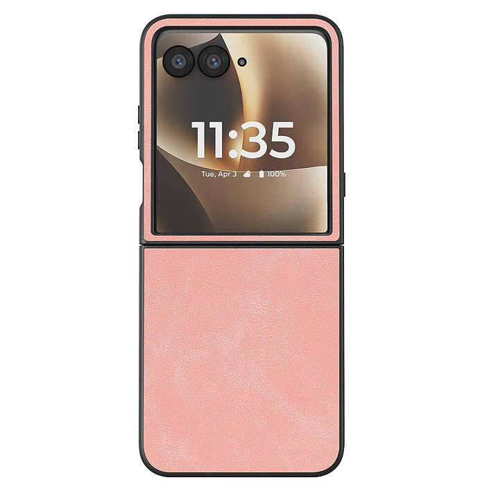 Avizar Coque Clapet pour Motorola Razr 70 Ultra Protection Pliable Rigide Effet Cuir