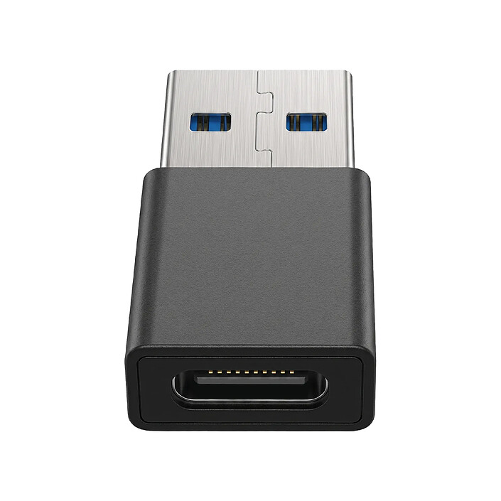 Blue Star Adaptateur USB-C Femelle vers USB 3.0 Mâle Haute Vitesse 5Gbps Noir pas cher