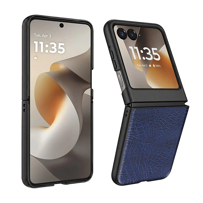 Avizar Coque pour Motorola Razr 70 Effet Cuir Croco avec Écran Externe Dégagé pas cher