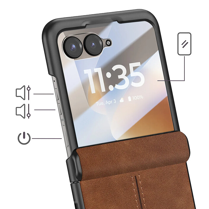 Avis Avizar Coque pour Motorola Razr 70 avec Verre Trempé Écran Externe Antichoc