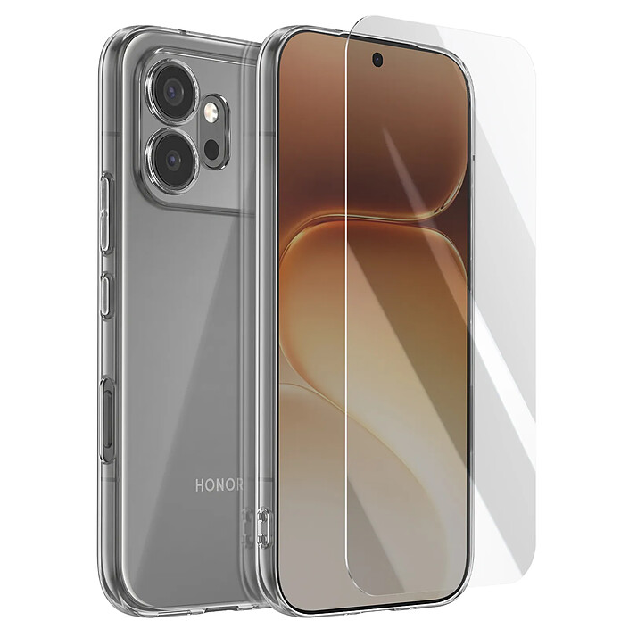 Mayaxess Coque pour Honor 600 avec Protection d'Écran en Verre Trempé Transparent