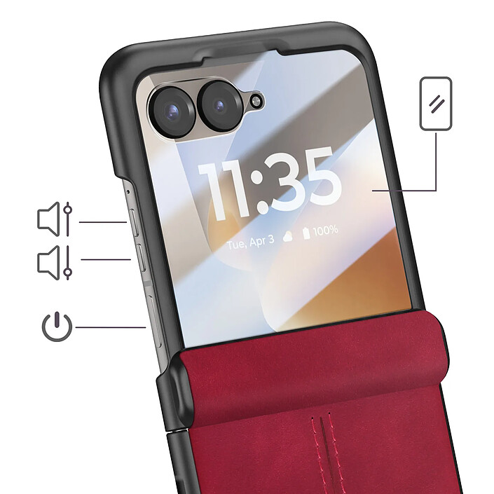 Avis Avizar Coque pour Motorola Razr 70 avec Verre Trempé Écran Externe Antichoc