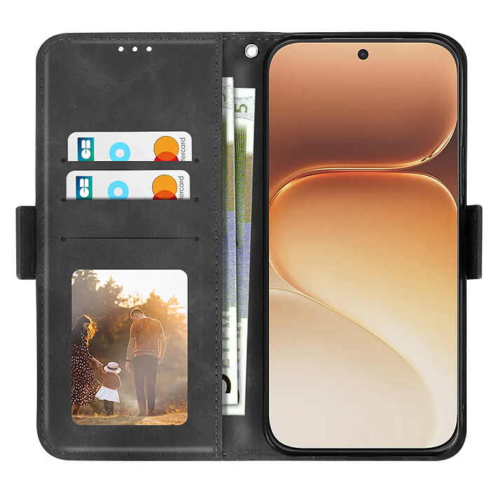 Avizar Étui Folio pour Honor 600 / 600 Pro Design Vintage avec Fonction Support Vidéo pas cher