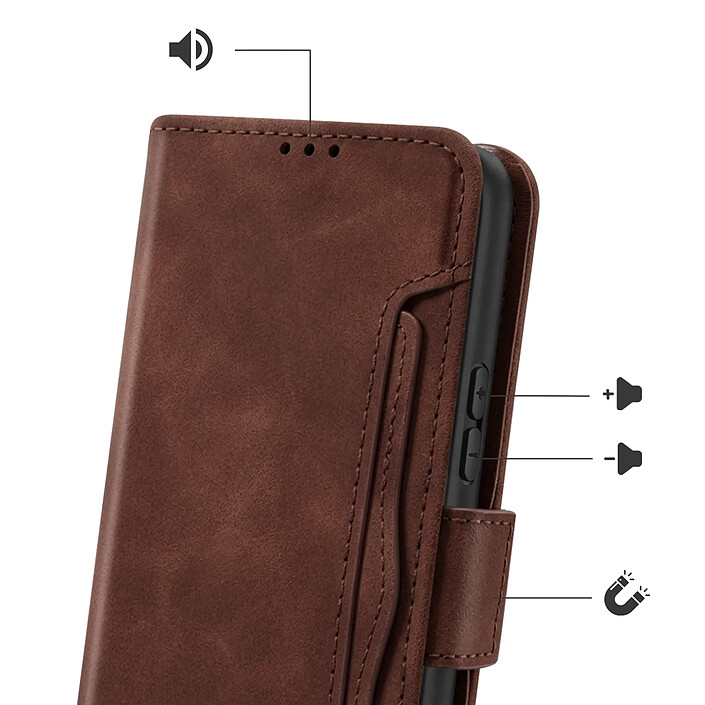 Avis Avizar Étui Folio pour Honor 600 / 600 Pro Design Vintage avec Fonction Support Vidéo