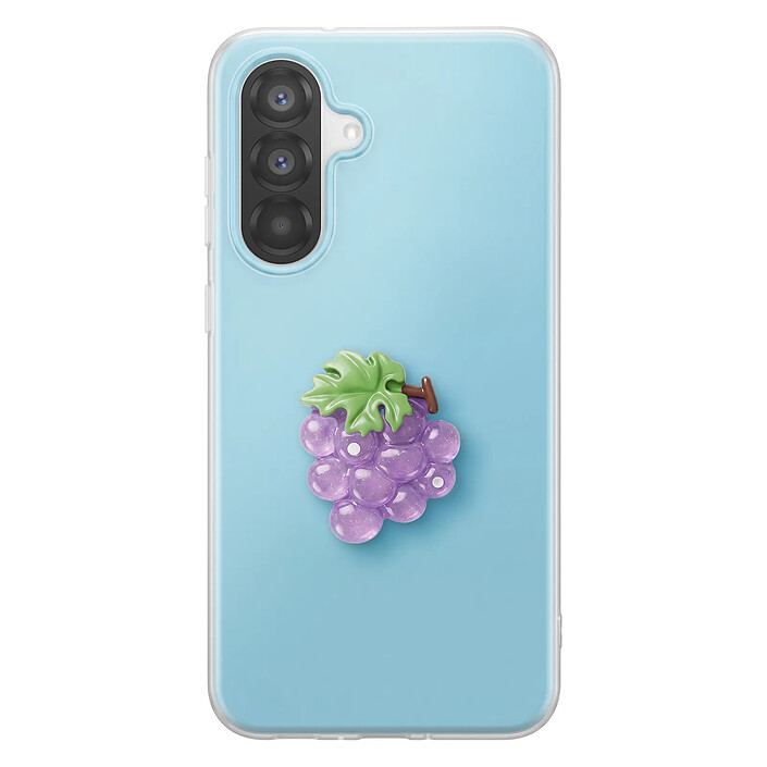 Avizar Coque pour Galaxy A36 avec Motif Raisin en Relief 3D et Contour Surélevé