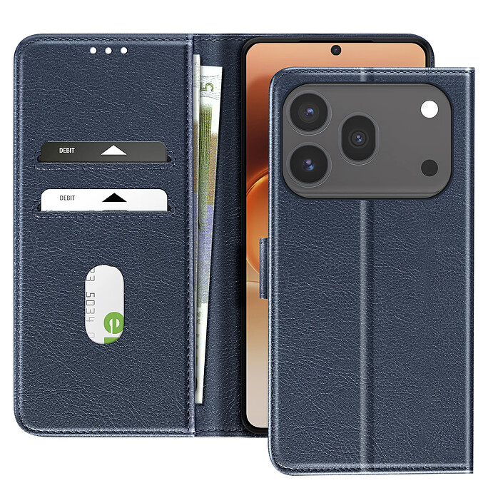 Avizar Étui Portefeuille pour Honor 600 / 600 Pro Série Chesterfield avec Support