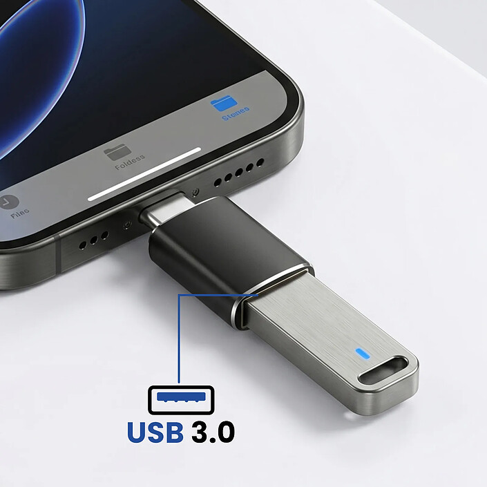 Avis Blue Star Adaptateur OTG USB-C Mâle vers USB 3.0 Femelle Noir
