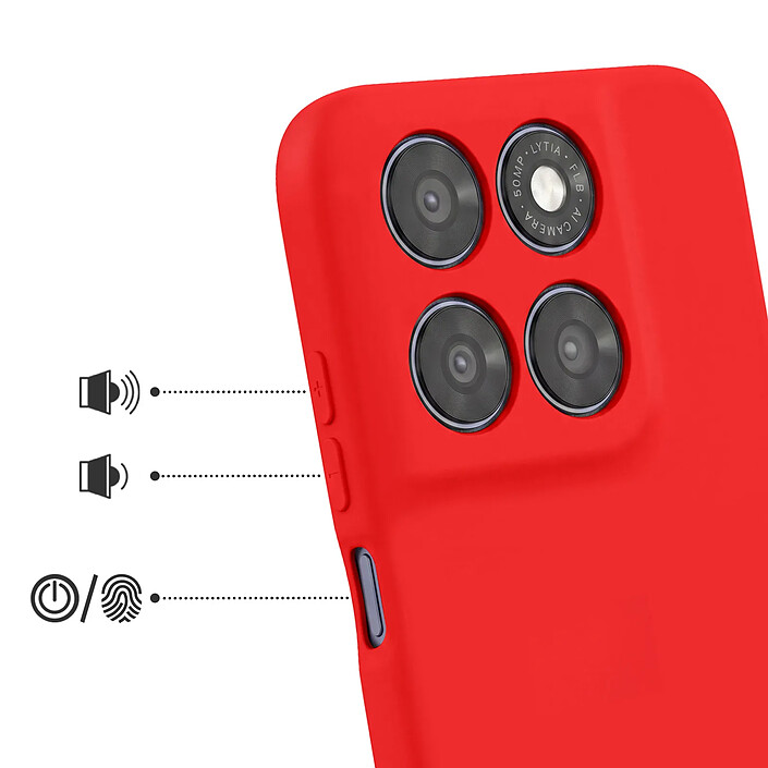Avis Avizar Coque pour Motorola Moto G67 Soft-Touch en Silicone Série Fast Cover