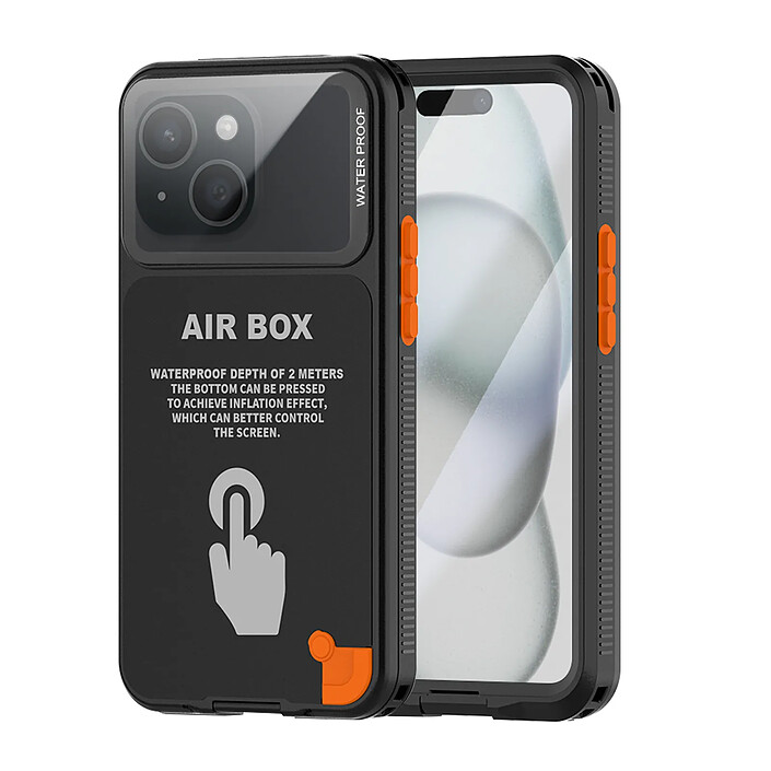 Shellbox Coque pour iPhone 6.1" 12 à 16 avec Protection Intégrale IP68 Noir