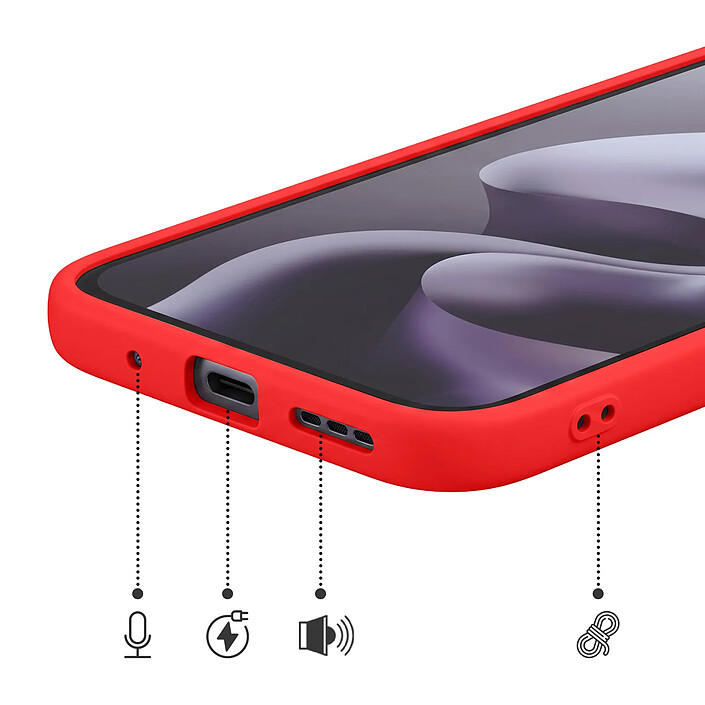 Acheter Avizar Coque pour Motorola Moto G67 Soft-Touch en Silicone Série Fast Cover