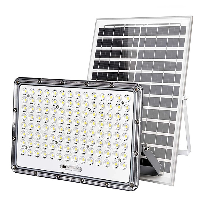 Avizar Projecteur Solaire LED 17 W avec Panneau Solaire 20 W et Détection Automatique