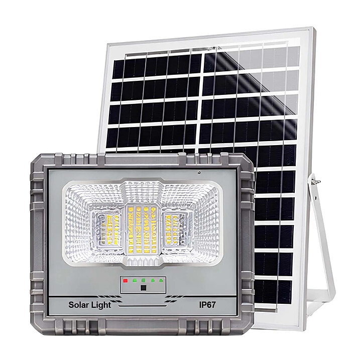 Avizar Projecteur Solaire LED 10W IP67 avec Batterie 10000mAh  avec Panneau 12W