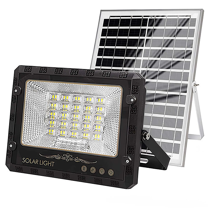 Avizar Projecteur LED 12.5W Extérieur 9000K avec Panneau Solaire 15W