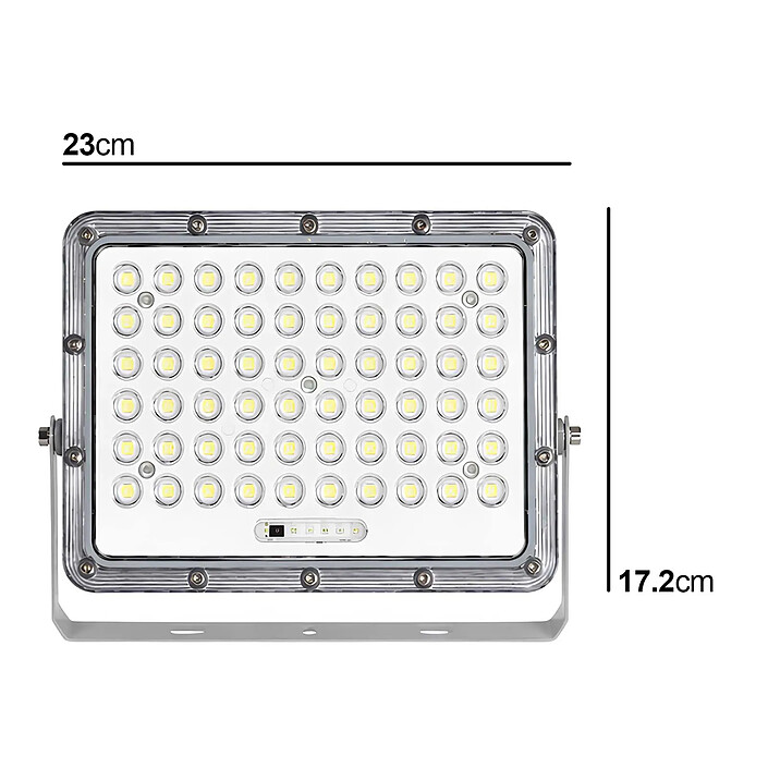 Acheter Avizar Projecteur LED 10W Extérieur 9000K avec Panneau Solaire 12W
