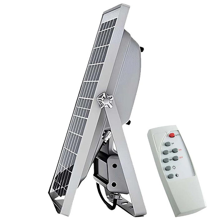 Acheter Avizar Projecteur Solaire LED 200W IP67 avec Panneau Solaire Séparé et Télécommande