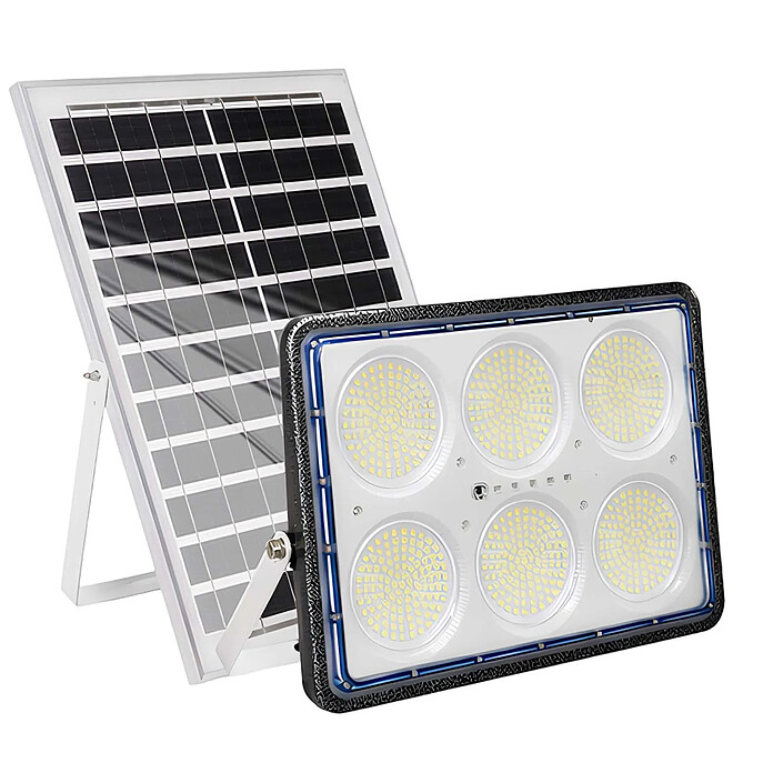 Avizar Projecteur Solaire LED 19 W avec Panneau Solaire 20 W et Détection Automatique