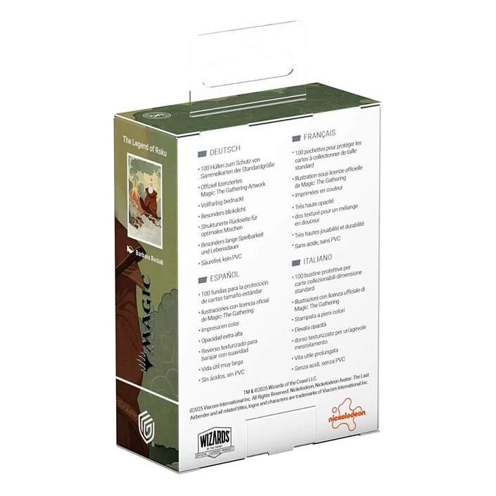 Acheter Ultimate Guard - Magic the Gathering Art Sleeves Magic: The Gathering Avatar, le dernier maître de l'air The Legend of Roku