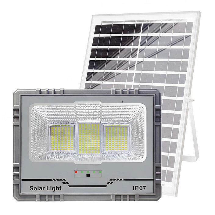 Avizar Projecteur Solaire LED 17W IP67 avec Batterie 20000mAh  avec Panneau 17W