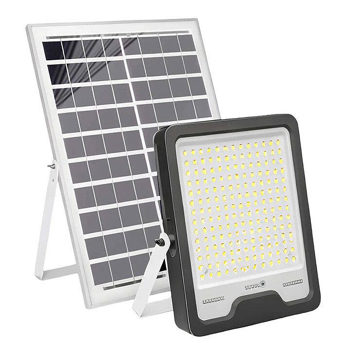 Avizar Projecteur Solaire LED 20W Batterie 25000mAh pour Éclairage Extérieur