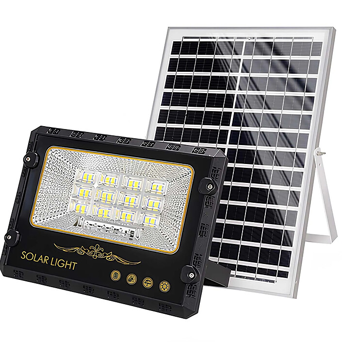 Avizar Projecteur LED 10W Extérieur 9000K avec Panneau Solaire 10W