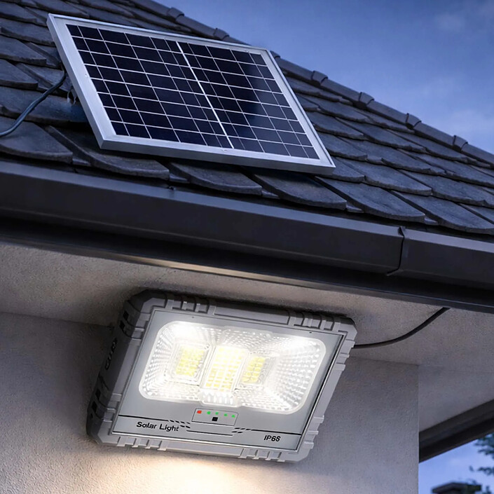 Avis Avizar Projecteur Solaire LED 17W IP67 avec Batterie 20000mAh  avec Panneau 17W