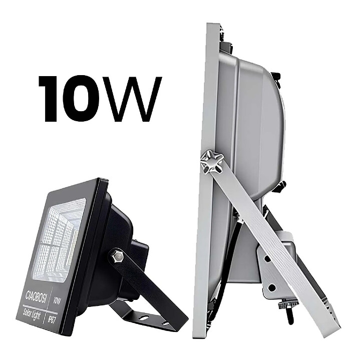 Avizar Projecteur Solaire LED 10W IP67 avec Panneau Solaire Séparé et Télécommande pas cher