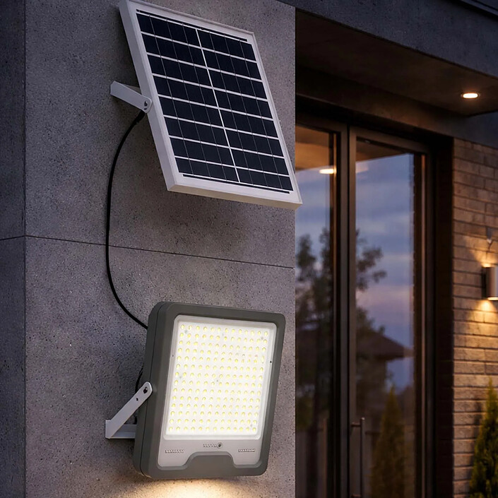 Avis Avizar Projecteur Solaire LED 20W Batterie 25000mAh pour Éclairage Extérieur