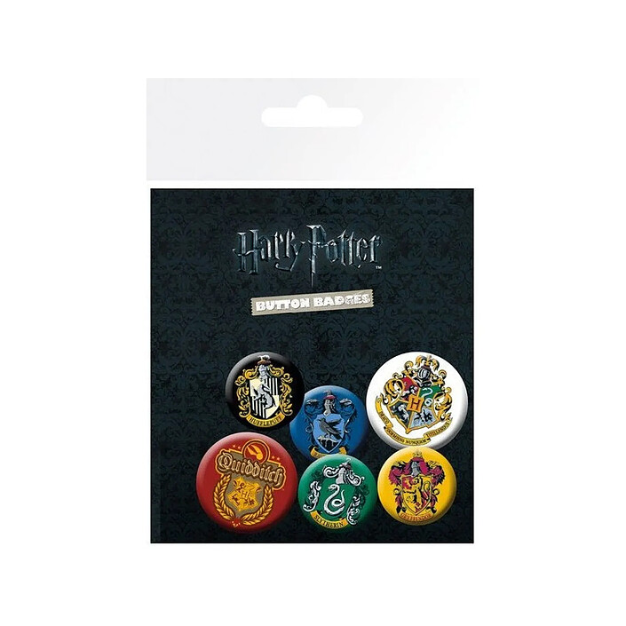 Harry Potter - Pack 6 badges Crests