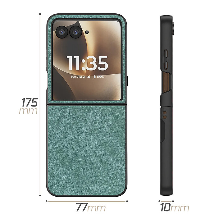 Avizar Coque pour Motorola Razr 70 Ultra Pliable Rigide avec Revêtement Texturé pas cher