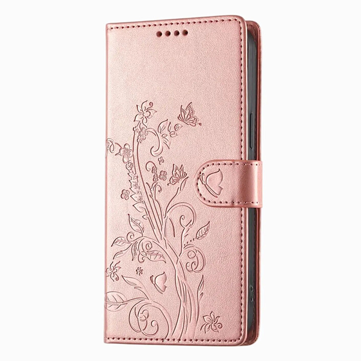 Avizar Étui Portefeuille pour Honor 600 Motif Floral avec Support Video