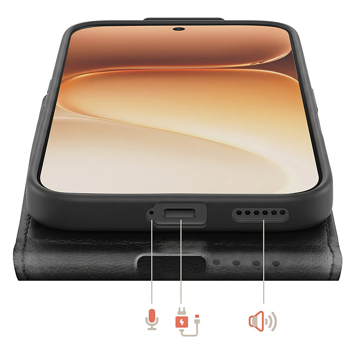 Acheter Avizar Étui Clapet Vertical pour Honor 600 / 600 Pro avec Porte-carte et Support Vidéo