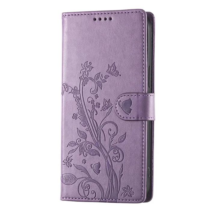 Avizar Étui Portefeuille pour Honor 600 Motif Floral avec Support Video