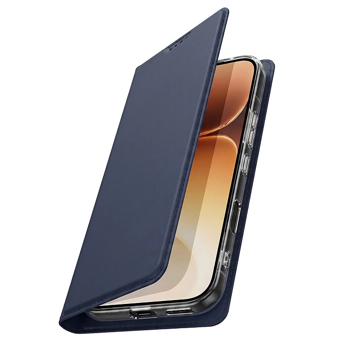 Dux Ducis Étui pour Honor 600 Pro Série Skin Pro avec Porte-Cartes et Support Bleu nuit