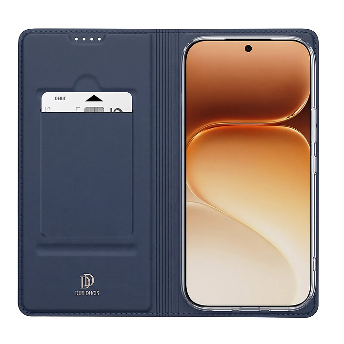Acheter Dux Ducis Étui pour Honor 600 Pro Série Skin Pro avec Porte-Cartes et Support Bleu nuit