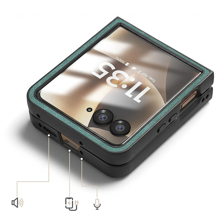 Acheter Avizar Coque pour Motorola Razr 70 Ultra Pliable Rigide avec Revêtement Texturé