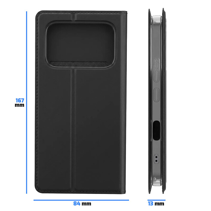 Dux Ducis Étui pour Honor 600 Pro Série Skin Pro avec Porte-Cartes et Support Noir pas cher