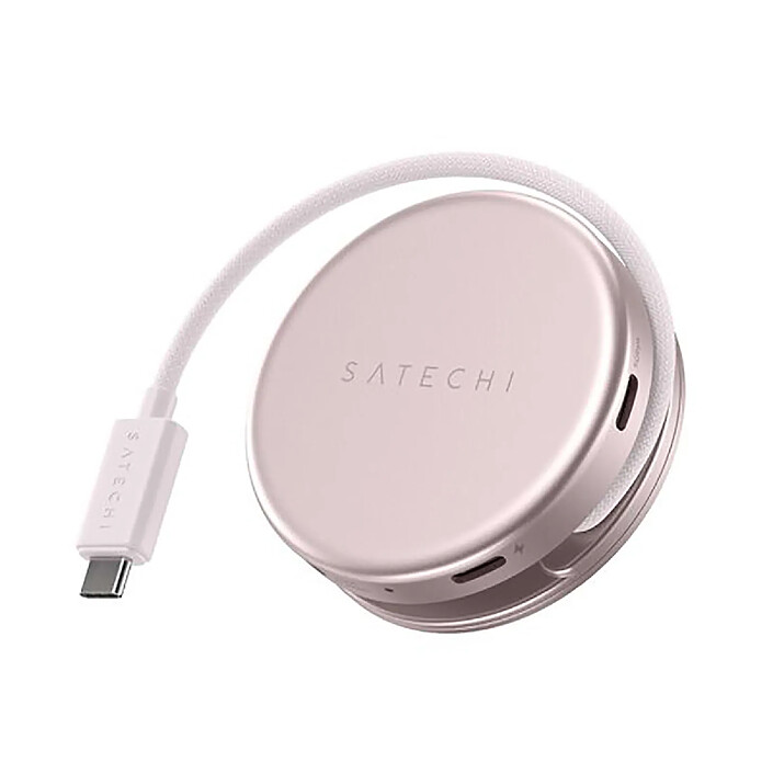 Satechi Hub Multiport 5-en-1 USB-C vers HDMI / USB-A / 2 USB-C / Carte SD Modèle OntheGo Rose